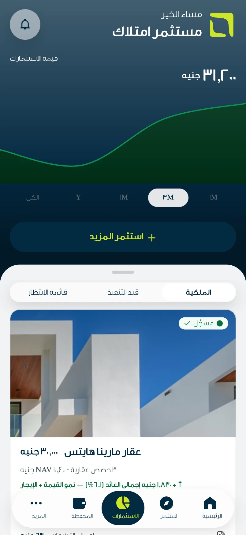 المحفظة الاستثمارية