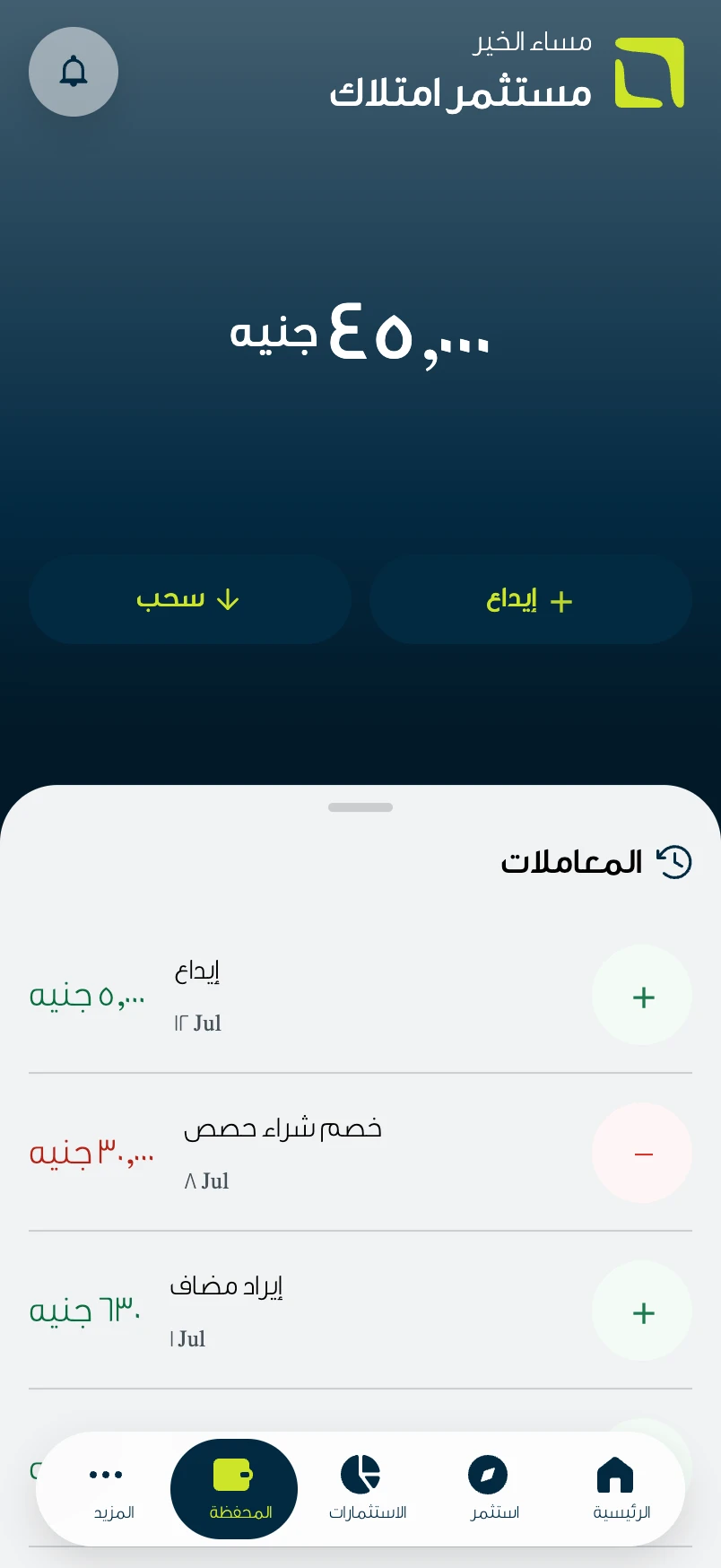 المحفظة